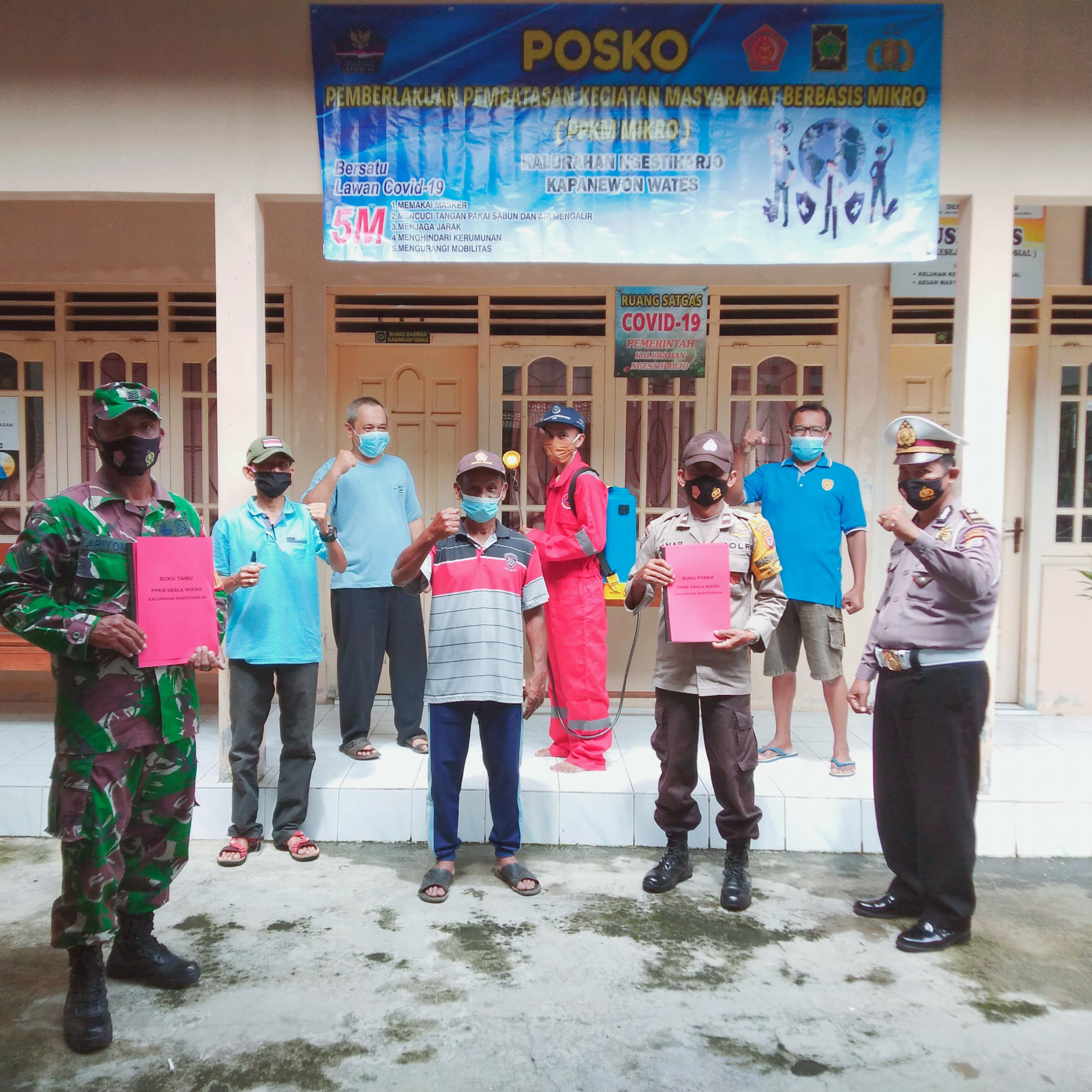 Pembentukan Posko PPKM Mikro di Kalurahan Ngestiharjo Kapanewon Wates Kabupaten Kulon Progo